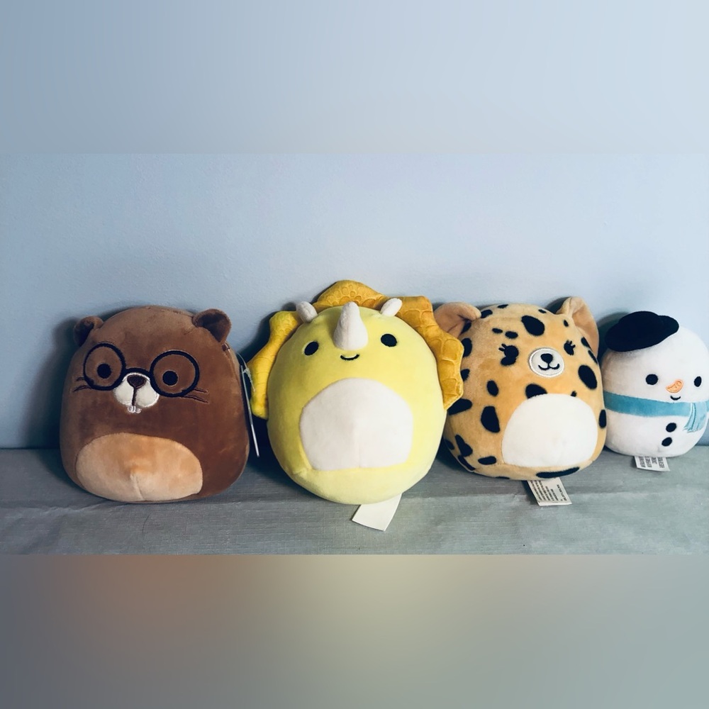 Squishmallow Lot Of 4 Small Plushies